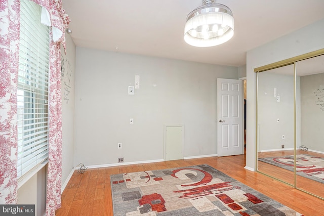 1035 S Beecham Rd, Williamstown, NJ 08094 - unfurnished bedroom with wood finished floors, baseboards, and a closet