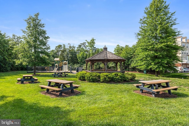 45711 Winding Branch Ter, Sterling, VA 20166 - surrounding community featuring a gazebo and a yard