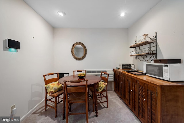 516 Merrimans Ln, Winchester, VA 22601 - dining area with light carpet and recessed lighting