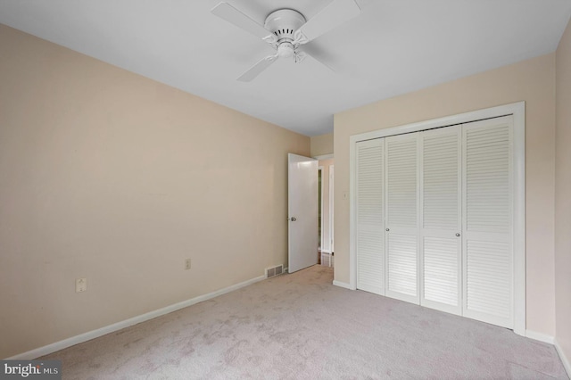 516 Merrimans Ln, Winchester, VA 22601 - unfurnished bedroom with carpet flooring, a closet, and ceiling fan