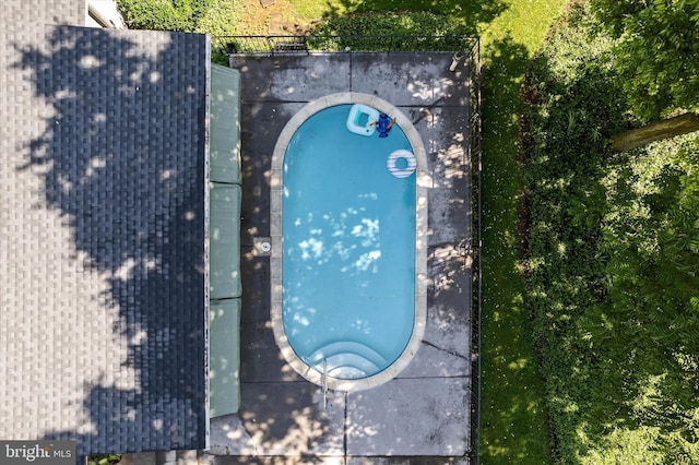 516 Merrimans Ln, Winchester, VA 22601 - bird's eye view of a pool area