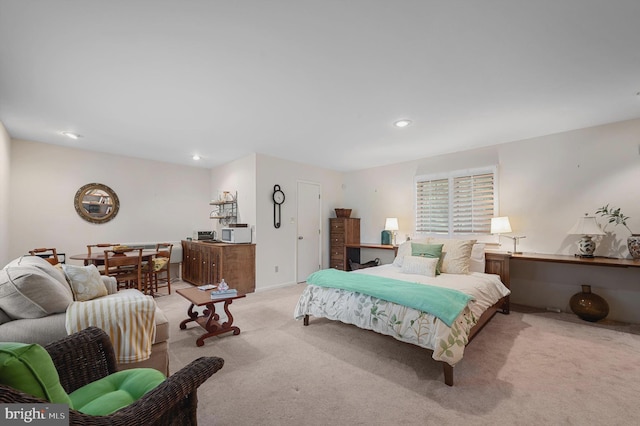 516 Merrimans Ln, Winchester, VA 22601 - bedroom with light colored carpet and recessed lighting