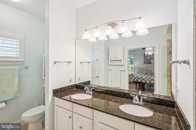 36769 E Pebble Beach Dr, Frankford, DE 19945 - ensuite bathroom featuring double vanity and toilet