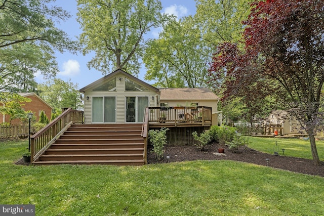 10702 Orchard St, Fairfax, VA 22030 - back of property with stairs and a deck