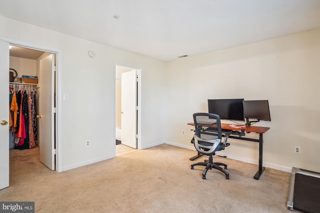 12909 Churchill Ridge Cir Unit 2, Germantown, MD 20874 - home office with carpet flooring and baseboards