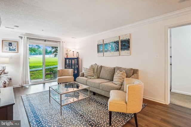 12909 Churchill Ridge Cir Unit 2, Germantown, MD 20874 - living room with ornamental molding, wood finished floors, and baseboards