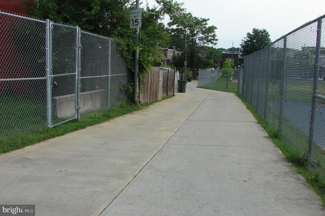 610 NE 21st St NE, Washington, DC 20002 - view of concrete alley with traffic signs
