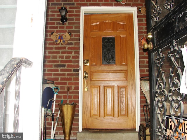 610 NE 21st St NE, Washington, DC 20002 - property entrance featuring brick siding