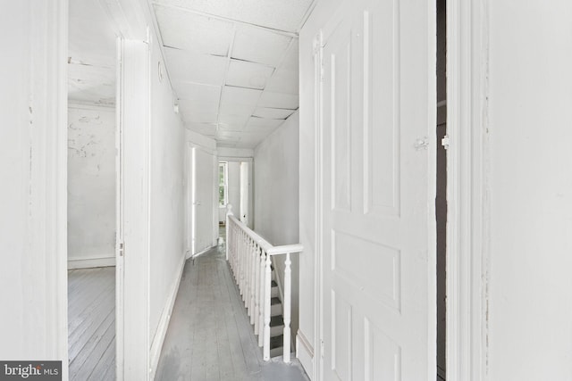 916 S 8th St, Camden, NJ 08102 - corridor featuring an upstairs landing, hardwood / wood-style flooring, and baseboards