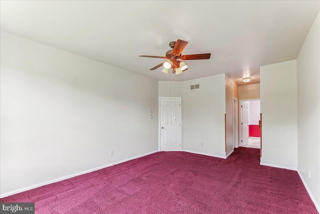 916 E Fox Hound Chase Chase, Glen Mills, PA 19342 - spare room with carpet floors, ceiling fan, and baseboards
