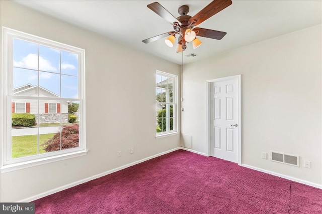 916 E Fox Hound Chase Chase, Glen Mills, PA 19342 - carpeted empty room with baseboards and a ceiling fan