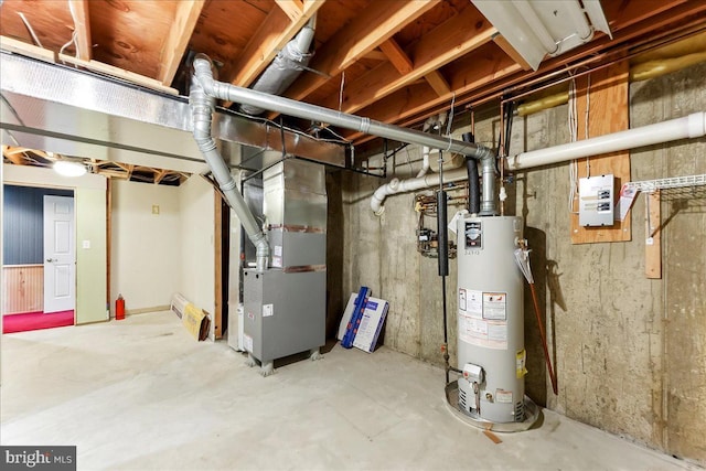 916 E Fox Hound Chase Chase, Glen Mills, PA 19342 - unfinished below grade area with gas water heater and heating unit