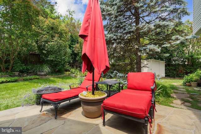 1024 Page Ct, Herndon, VA 20170 - view of patio / terrace featuring a fire pit