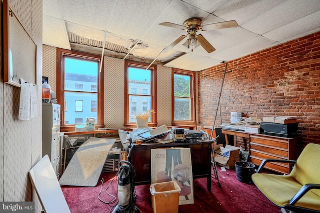 505 N Schroeder St, Baltimore, MD 21223 - carpeted office with a ceiling fan
