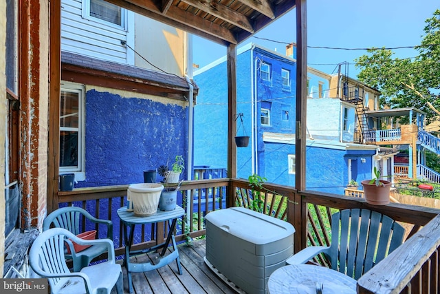 505 N Schroeder St, Baltimore, MD 21223 - view of wooden terrace
