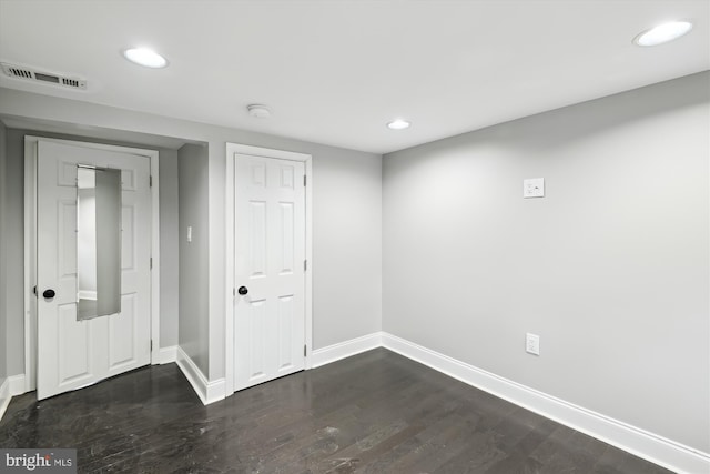 329 S Durham St, Baltimore, MD 21231 - basement featuring baseboards, recessed lighting, and dark wood-type flooring