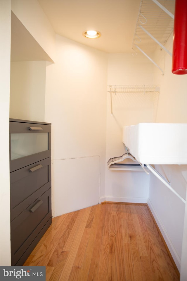 244 10th St NE, Washington, DC 20002 - walk in closet featuring light wood-style floors