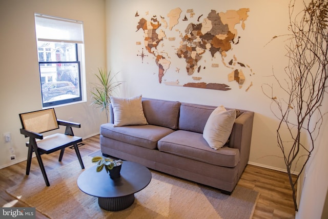 244 10th St NE, Washington, DC 20002 - living area with wood finished floors and baseboards