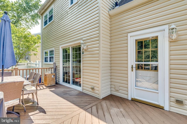 139 Shreve St, Mount Holly, NJ 08060 - wooden deck featuring outdoor dining space