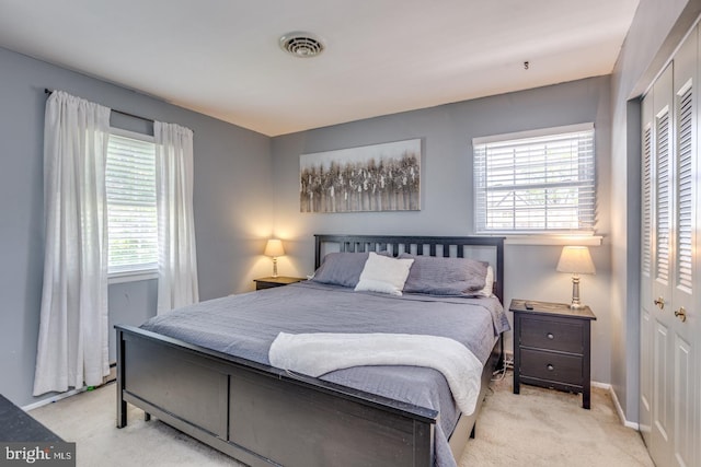 139 Shreve St, Mount Holly, NJ 08060 - bedroom with a closet, light carpet, and baseboards