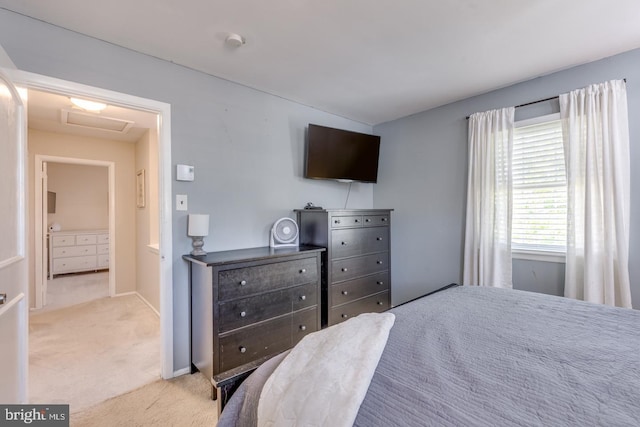 139 Shreve St, Mount Holly, NJ 08060 - bedroom with carpet flooring, attic access, and baseboards