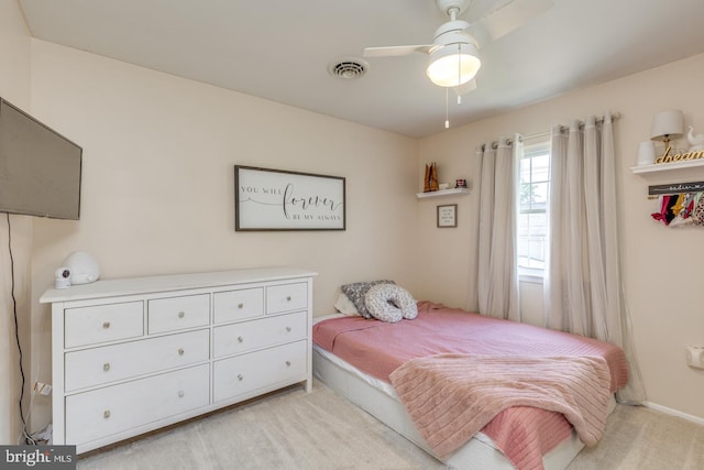 139 Shreve St, Mount Holly, NJ 08060 - bedroom with light carpet and ceiling fan