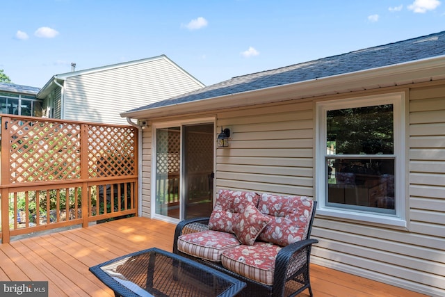 7627 Fallswood Way, Lorton, VA 22079 - view of wooden terrace