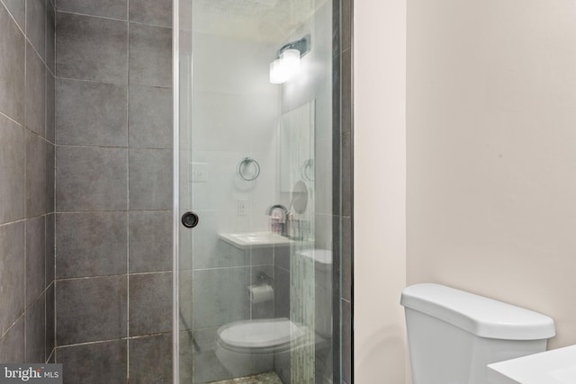 7627 Fallswood Way, Lorton, VA 22079 - full bath with toilet and a stall shower