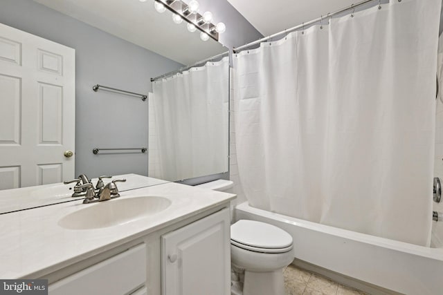 11793 Nates Pl, Woodbridge, VA 22192 - full bath featuring vanity, shower / bath combination with curtain, and tile patterned floors