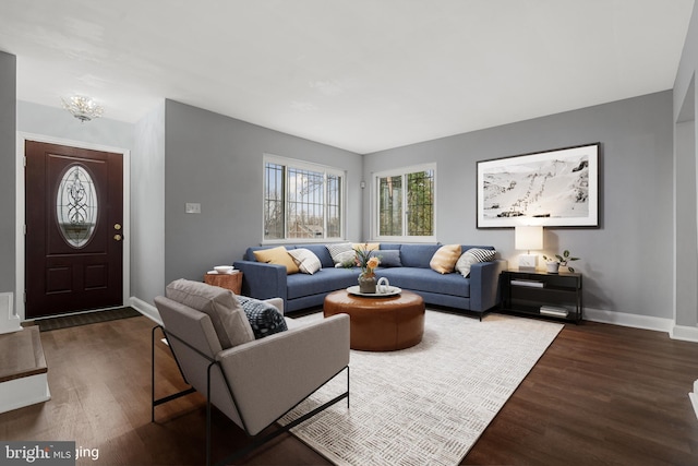 140 Wilmington Pl SE, Washington, DC 20032 - living area featuring wood finished floors and baseboards