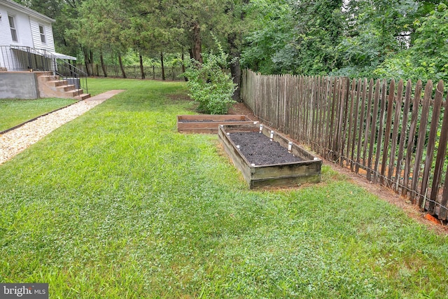 6001 Kroy Ct, Springfield, VA 22150 - fenced backyard featuring a garden