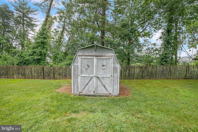 6001 Kroy Ct, Springfield, VA 22150 - view of shed featuring a fenced backyard