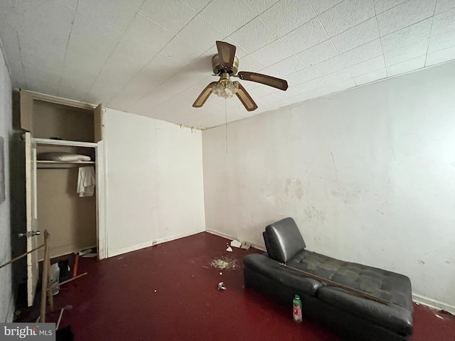 4728 York Rd, Baltimore, MD 21212 - unfurnished room featuring a ceiling fan