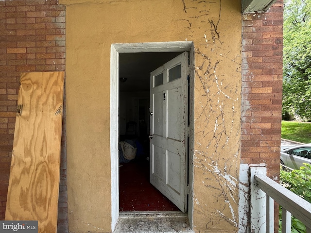 4728 York Rd, Baltimore, MD 21212 - doorway to property with brick siding