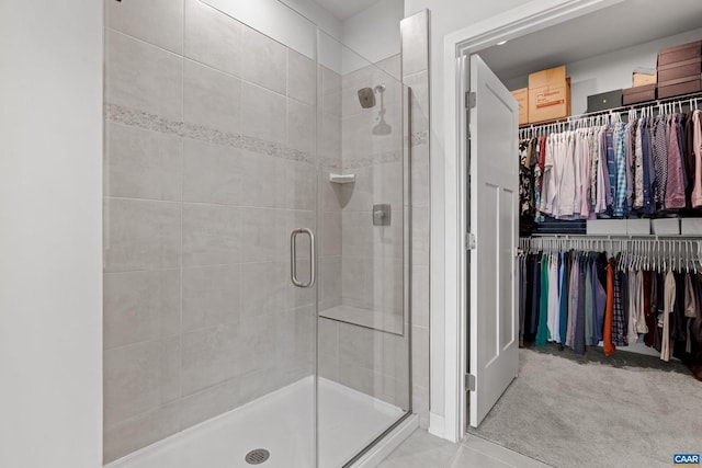 820 Swede St, Charlottesville, VA 22901 - full bathroom with a stall shower and a spacious closet