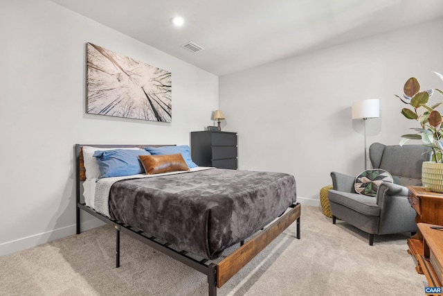 820 Swede St, Charlottesville, VA 22901 - bedroom with light carpet, baseboards, and recessed lighting
