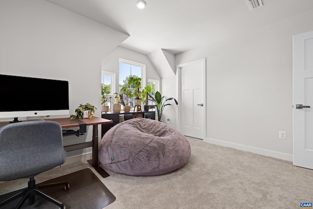 820 Swede St, Charlottesville, VA 22901 - office area with carpet and baseboards