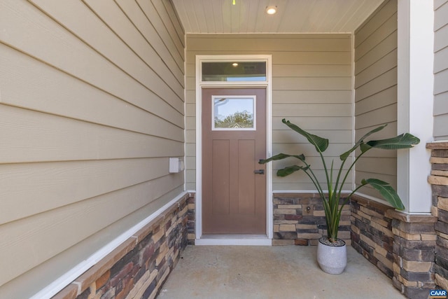 820 Swede St, Charlottesville, VA 22901 - entrance to property featuring stone siding