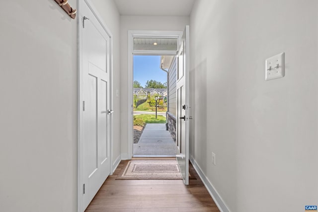 820 Swede St, Charlottesville, VA 22901 - doorway with wood finished floors and baseboards