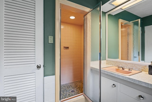 320 S Main St, Quakertown, PA 18951 - bathroom with a shower stall and vanity