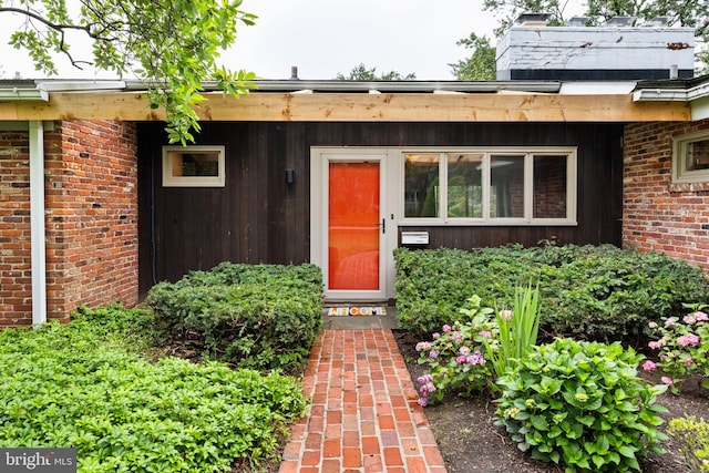 320 S Main St, Quakertown, PA 18951 - property entrance featuring brick siding
