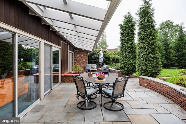 320 S Main St, Quakertown, PA 18951 - view of patio with a pergola and outdoor dining space