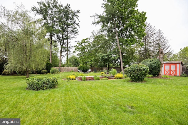 320 S Main St, Quakertown, PA 18951 - view of yard featuring a shed and a vegetable garden