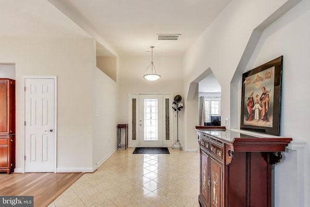 3603 John Ct, Annandale, VA 22003 - foyer entrance featuring light tile patterned floors and baseboards