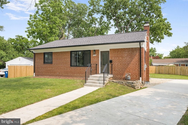 418 Belton Ct, Silver Spring, MD 20901 - view of front of property featuring a chimney, brick siding, and a shingled roof
