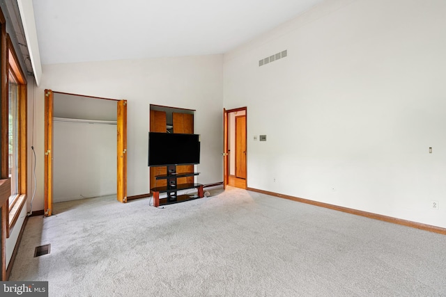475 Arden, Gulph Mills, PA 19428 - unfurnished bedroom with carpet floors and high vaulted ceiling