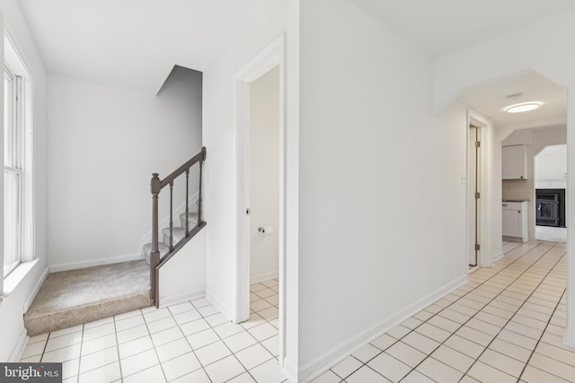 6248 Light Point Pl, Columbia, MD 21045 - hall with stairs and light tile patterned flooring