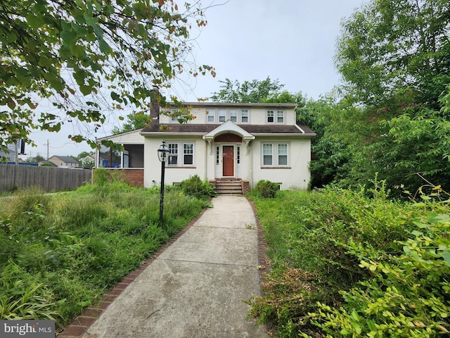 10 Nancy Rd, Wilmington, DE 19809 - traditional home featuring stucco siding and a chimney