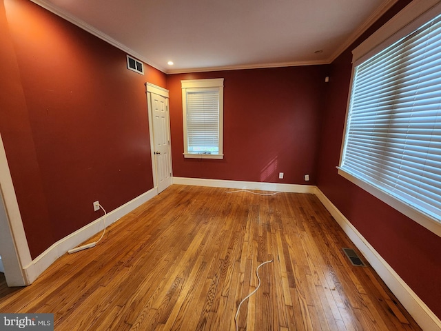 10 Nancy Rd, Wilmington, DE 19809 - spare room with hardwood / wood-style floors, ornamental molding, baseboards, and recessed lighting