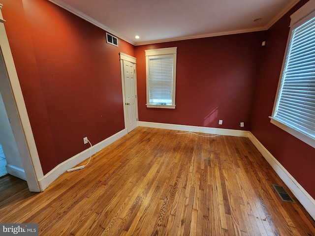 10 Nancy Rd, Wilmington, DE 19809 - unfurnished room featuring wood-type flooring, crown molding, and baseboards